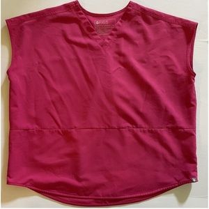 FIGS Technical Collection Sleeveless Scrub Top Pink Size women’s Shocking Pink